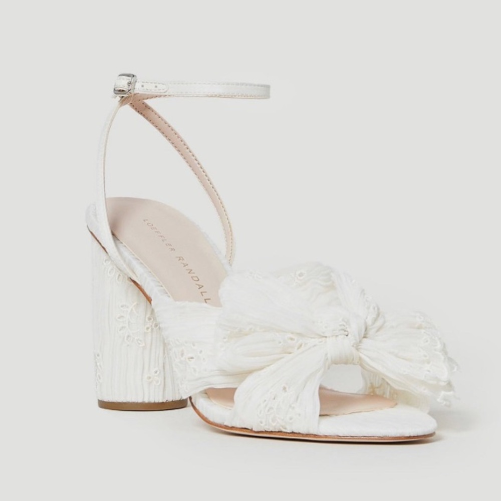 BNIB Loeffler Randall paisley camellia sandal wedge 11/42